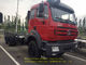 6x4 Beiben Trucks Euro 2 Operating Weight 13650kg Red Color Box Material Optional