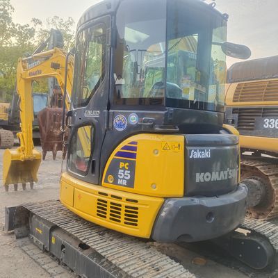 The used Komatsu PC55 excavator comes from China