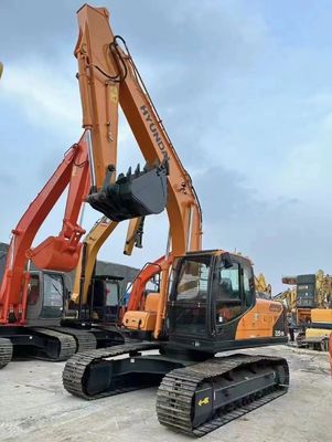 The Used 22 Ton Hyundai 220-9s Excavator Is Equipped With A Cummins Engine