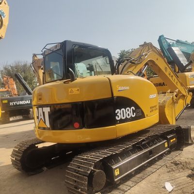 8 Ton Mini Excavator, Used Cat 308C ,  Road Construction Machinery