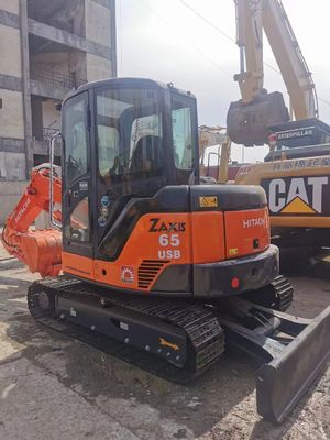Mini ZX65USB Second Hand Hitachi Excavator 6 Tons