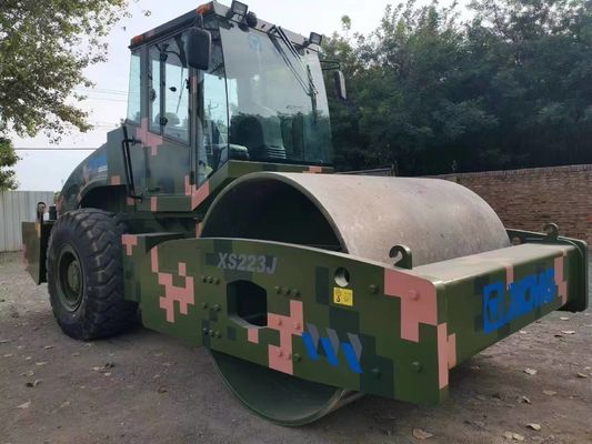 XCMG XS223J Used Road Rollers Single Steel Wheel Roller Ultra Heavy Drive Vibration Roller