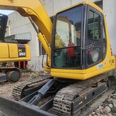Used Komatsu PC60 Tracked Hydraulic Excavator 6 Ton