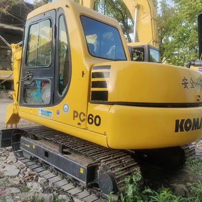 Used Komatsu PC60 Tracked Hydraulic Excavator 6 Ton