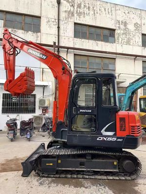 Factory Farm Hydraulic Second Hand Doosan DX55 Excavator 5.55 Ton