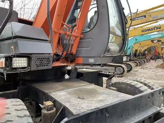Used wheeled Hitachi 130 excavator, in good condition and at a discounted price