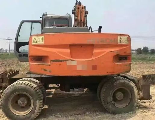 Used wheeled Hitachi 130 excavator, in good condition and at a discounted price
