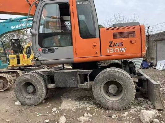 Used wheeled Hitachi 130 excavator, in good condition and at a discounted price