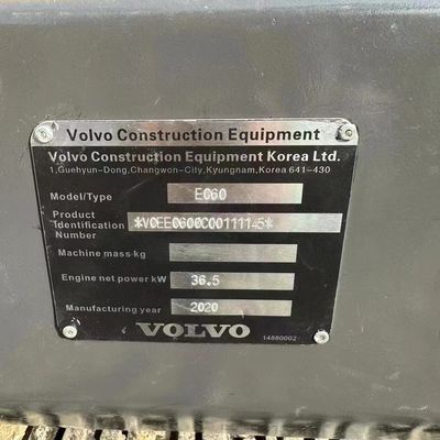 Volvo Ec60D Excavator In Good Condition, Well Maintained Available Now