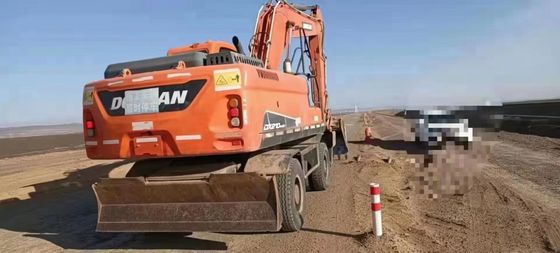 Used Doosan Wheeled Excavator Available At A Decent Price With Low Working Hours